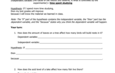 HYPOTHESIS WORKSHEET