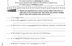 Identifying Voice In Writing Worksheets Worksheets Master