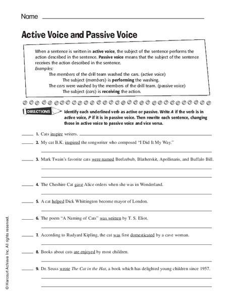 Identifying Voice In Writing Worksheets Worksheets Master