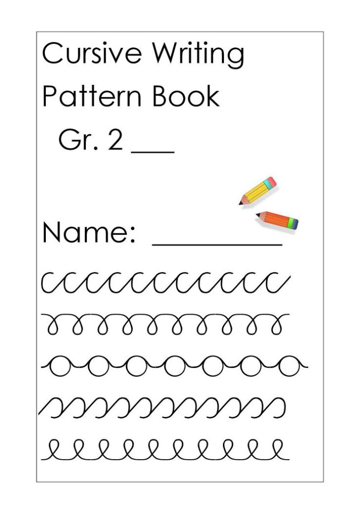 Preschool Cursive Writing Patterns Worksheets