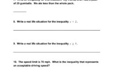 Inequality Word Problems Interactive Worksheet