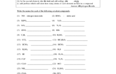 Ionic Compounds Worksheet Answer Key