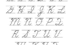 Kids Cursive Handwriting Worksheets A Z Uppercase Cursive Writing
