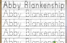 Kids First Last Name Tracing Worksheet Learning To Write Children s