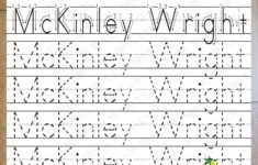 Kids First Last Name Tracing Worksheet Learning To Write Etsy