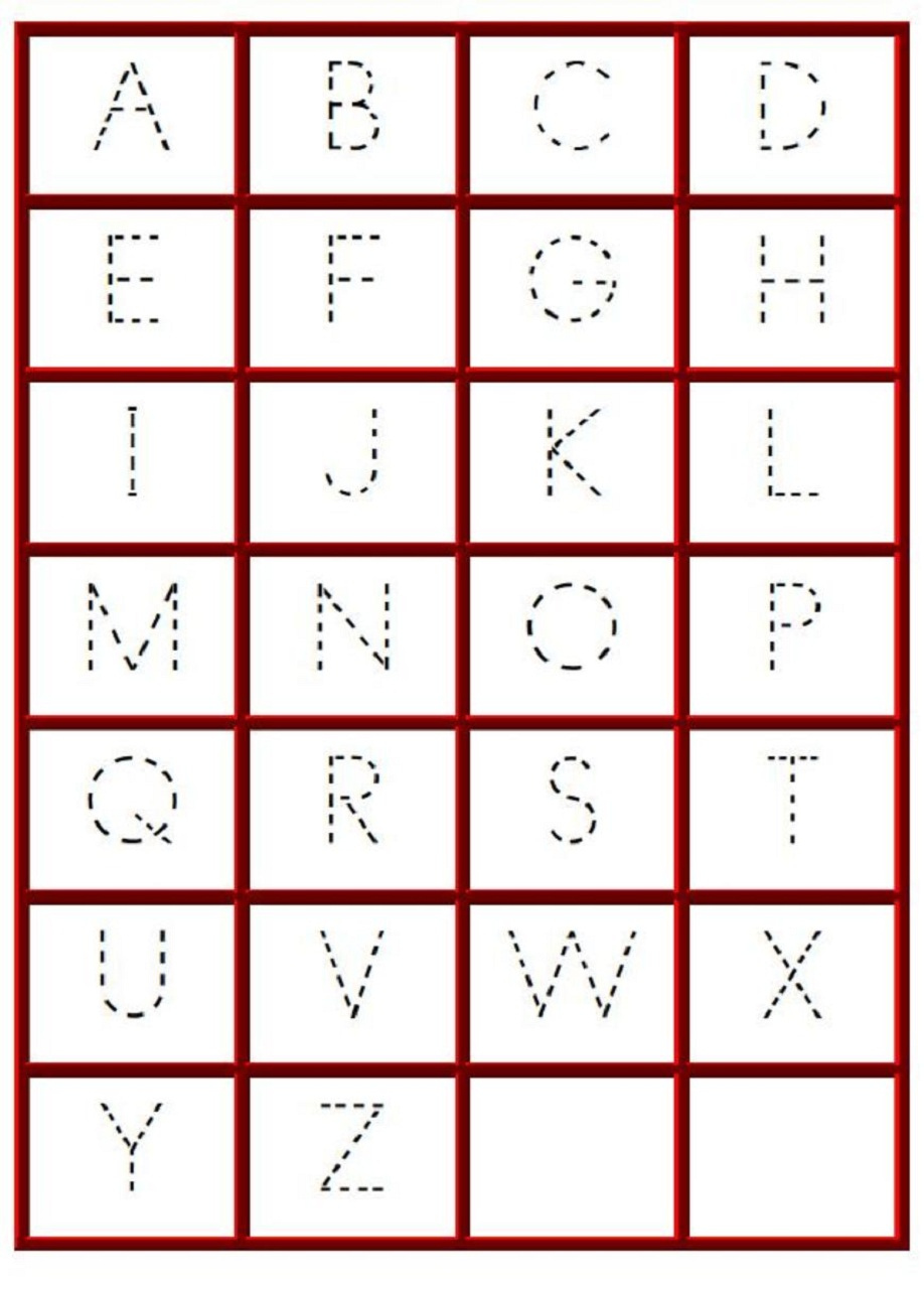 Kindergarten Alphabet Worksheets To Print Activity Shelter