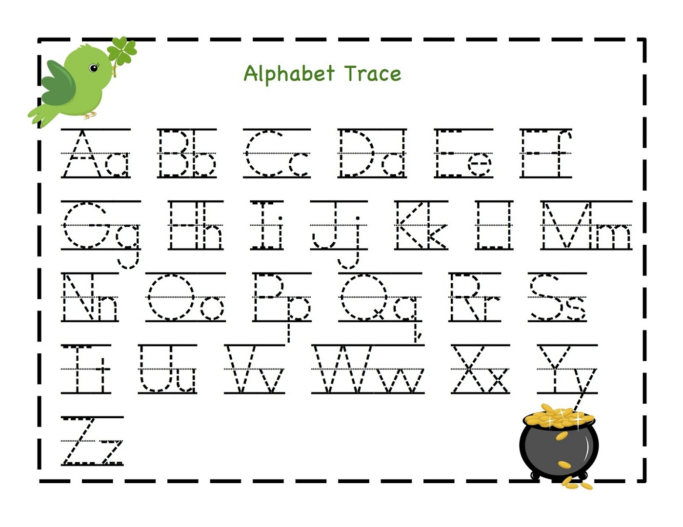 Kindergarten Alphabet Worksheets To Print Activity Shelter