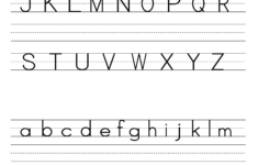 Kindergarten Blank Writing Practice Worksheet Printable Writing