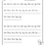 Kindergarten Cursive Handwriting Worksheet Printable School And