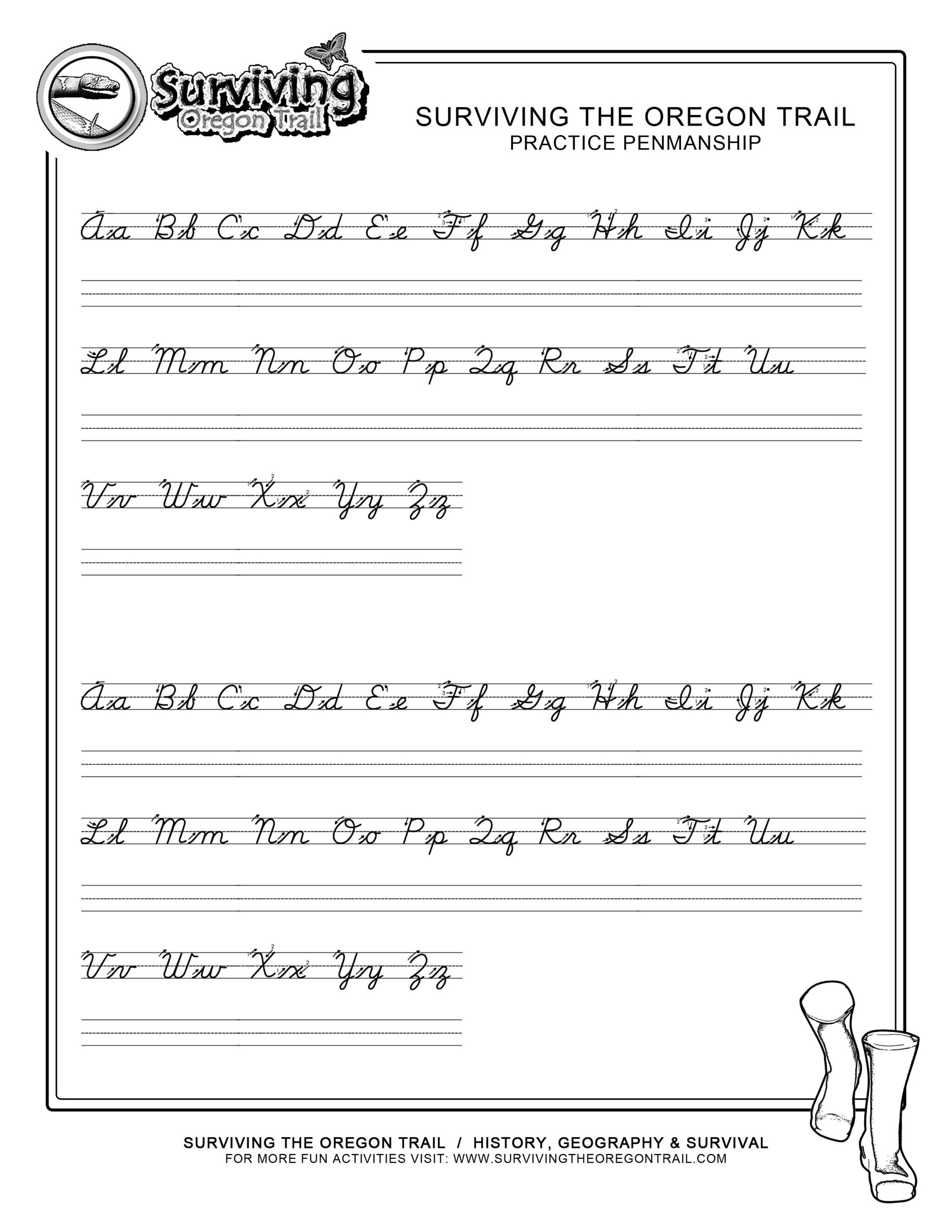 Kindergarten Cursive Handwriting Worksheet Printable School And 