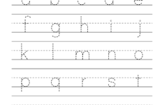 Kindergarten Dash Trace Handwriting Worksheet Printable Handwriting