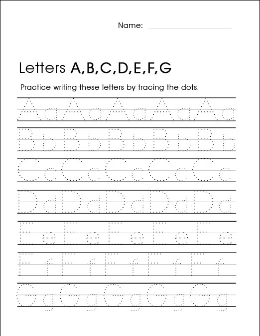 Kindergarten Handwriting Worksheets Best Coloring Pages For Kids