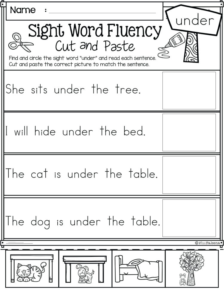 Kindergarten Kindergarten Reading Writing Worksheets Easy Db excel