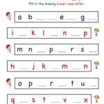Kindergarten Letter Worksheets Write Missing Letter
