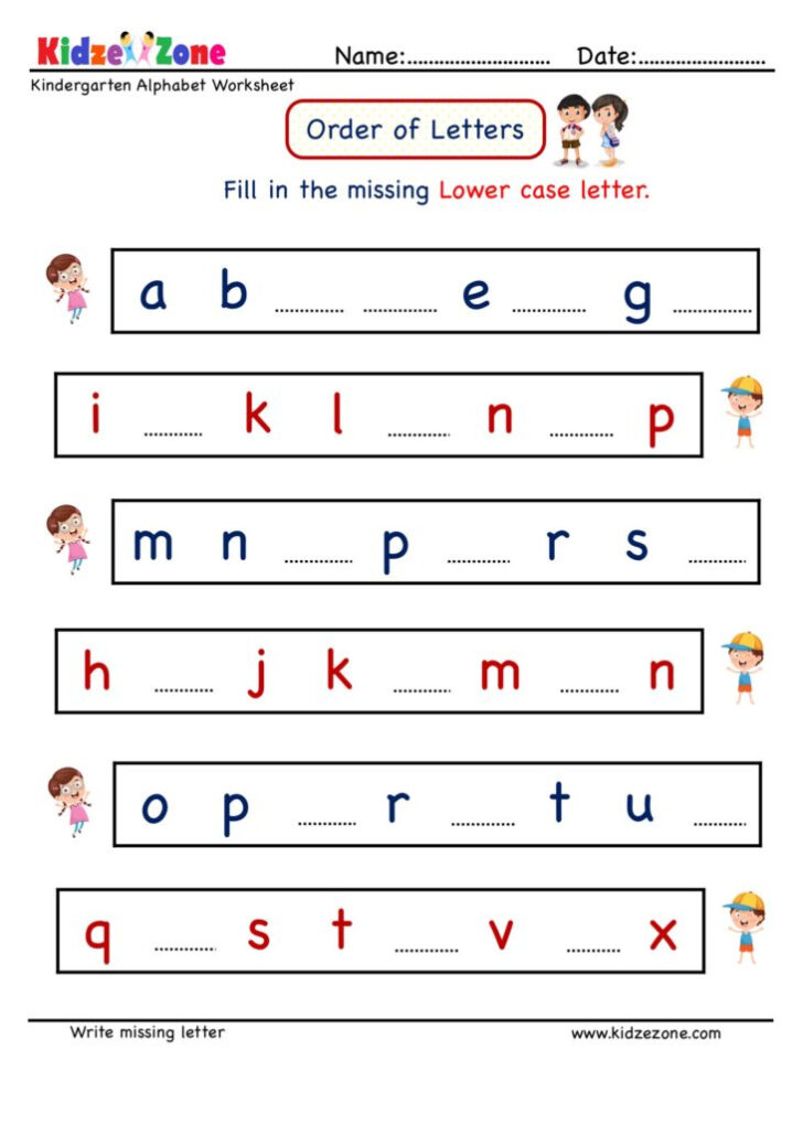 Kindergarden Kindergarten Writing Worksheets