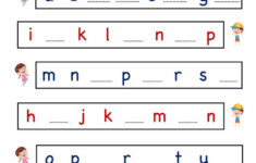 Kindergarten Letter Worksheets Write Missing Letter