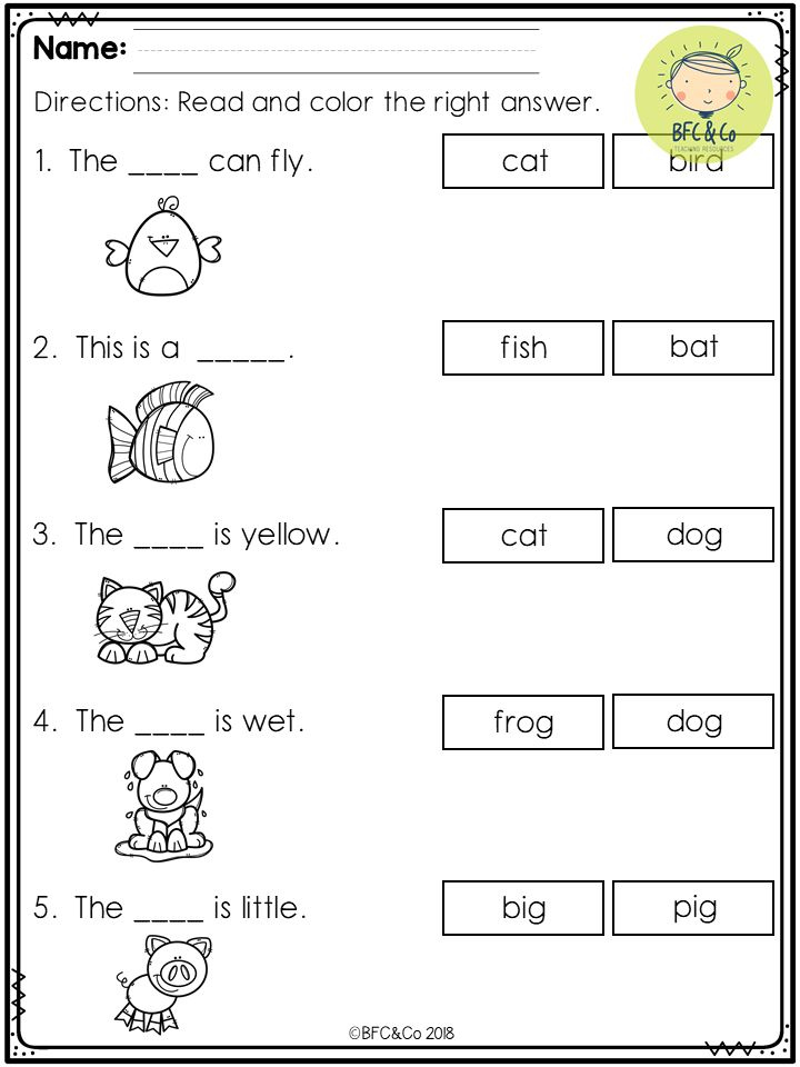 Kindergarten Read And Write Freebie Kindergarten Reading Worksheets 