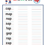 Kindergarten Worksheets Ap Word Family Write Words