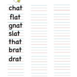 Kindergarten Worksheets At Word Family Write Words 10