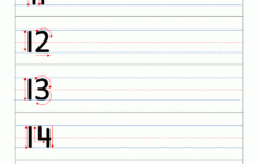 Kindergarten Writing Worksheets Numbers To 11 To 20