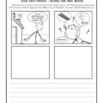 Kitty On The Roof Creative Writing Prompt Worksheet For Kindergarten