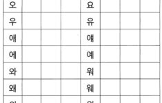 Korean Hangul Practice Sheet Korean Alphabet Worksheets Http www