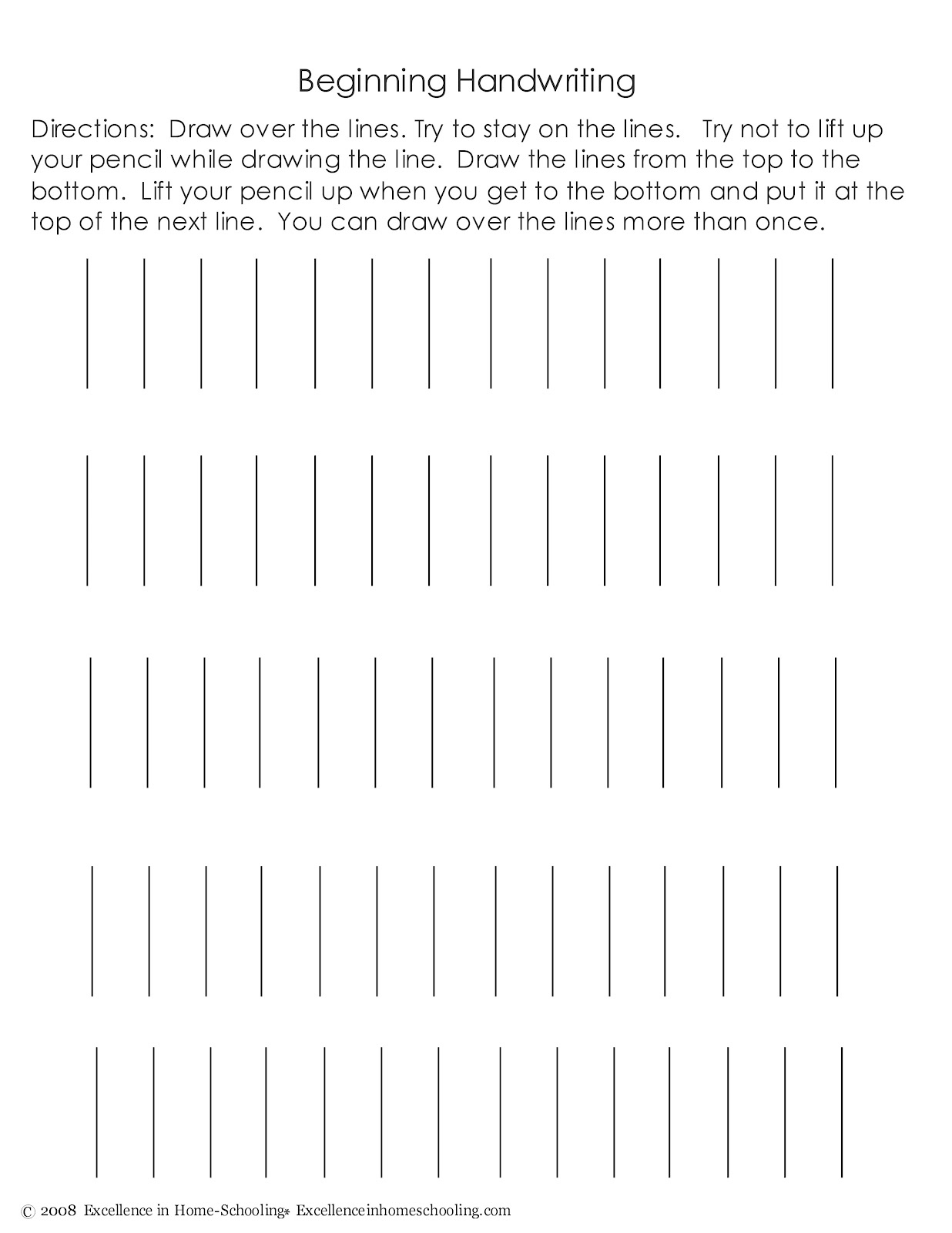 Laura s Frayed Knot Beginning Handwriting Worksheets