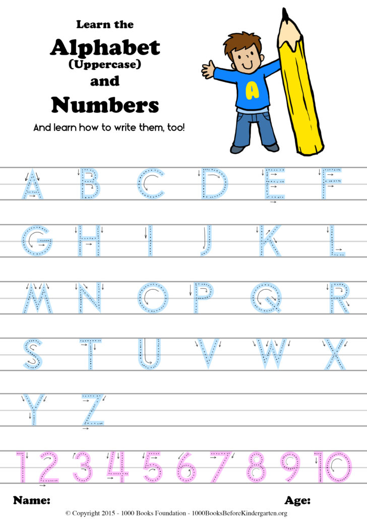 How To Writing Worksheets For Kindergarten