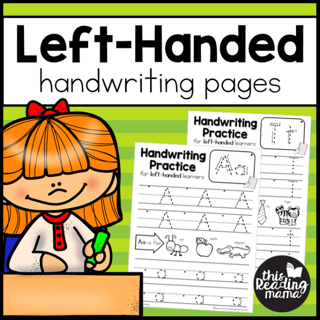 Left Handed Handwriting Pages This Reading Mama Learn Handwriting 