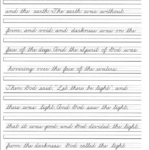 Lengthy Cursive Writing Passages For Grade 5 Google Search