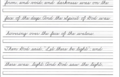 Lengthy Cursive Writing Passages For Grade 5 Google Search