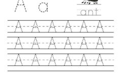Letter A Writing Practice Worksheet Free Kindergarten English