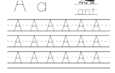 Letter a writing practice worksheet printable Free Download Borrow