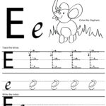 Letter E Handwriting Worksheets Cady Info