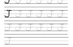 Letter J Handwriting Practice Worksheet Have Fun Teaching