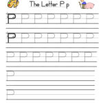 Letter P Handwriting Practice Worksheet Have Fun Teaching