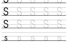 Letter S Tracing Worksheet ESL Handwriting Handwriting Worksheets