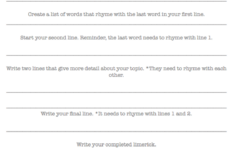 Limerick Writing Appreciating Literature Scholastic