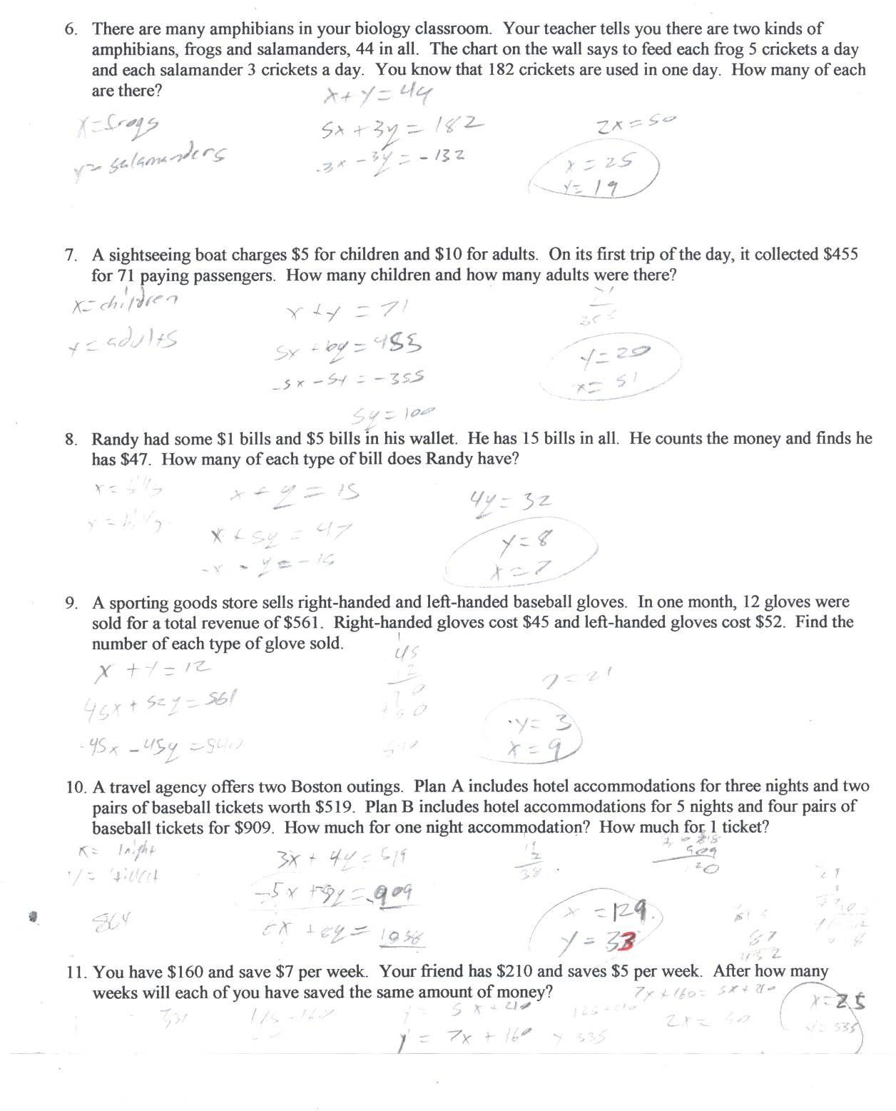 Literal Equations Worksheet 1 Answer Key