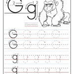 Lowercase Letter G Tracing Worksheets For Preschool Name Tracing