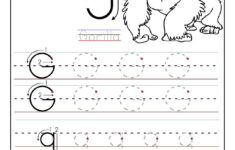 Lowercase Letter G Tracing Worksheets For Preschool Name Tracing