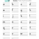 Lowercase Letters Writing Worksheet Writing Practice Worksheets