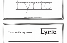 Lyric Name Printables For Handwriting Practice A To Z Teacher Stuff