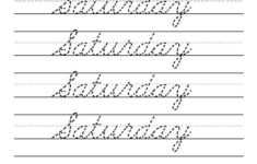 Make Your Own Cursive Handwriting Worksheets Download Printable