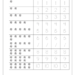 Math Worksheet Number Tracing 1 To 10 Writing Numbers Writing