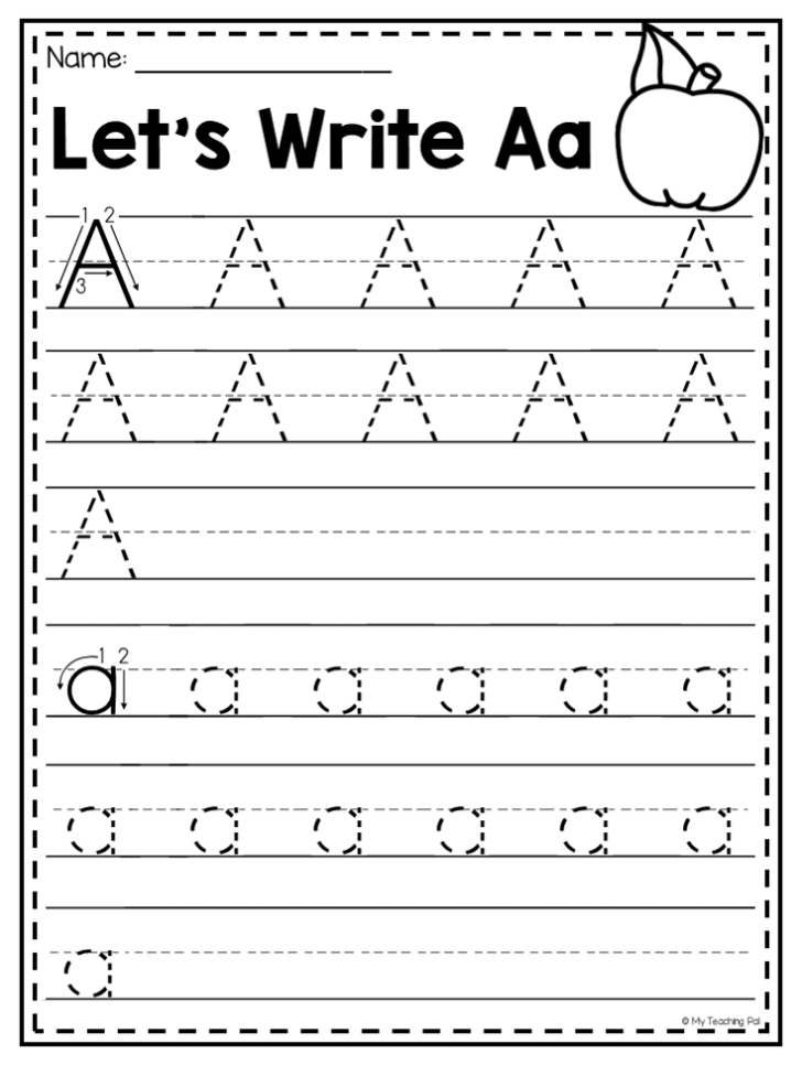 MEGA Alphabet Worksheet Pack Pre K Kindergarten Alphabet Worksheets ...