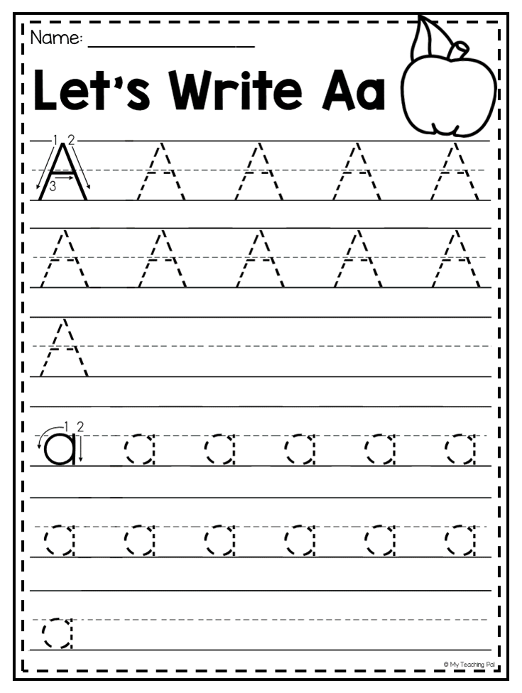 MEGA Alphabet Worksheet Pack Pre K Kindergarten Alphabet Worksheets 