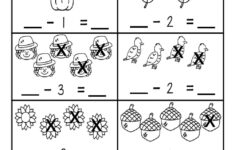 Missing Subtraction Number Sentences Worksheet