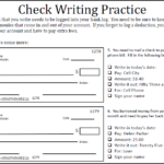 Money Worksheets Writing A Check Worksheets