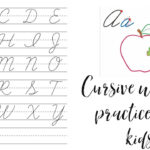 Montessori Cursive Letters Practice Cursive Letter Writing Guide For